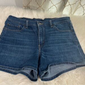 Zara Dark Blue Jean Shorts